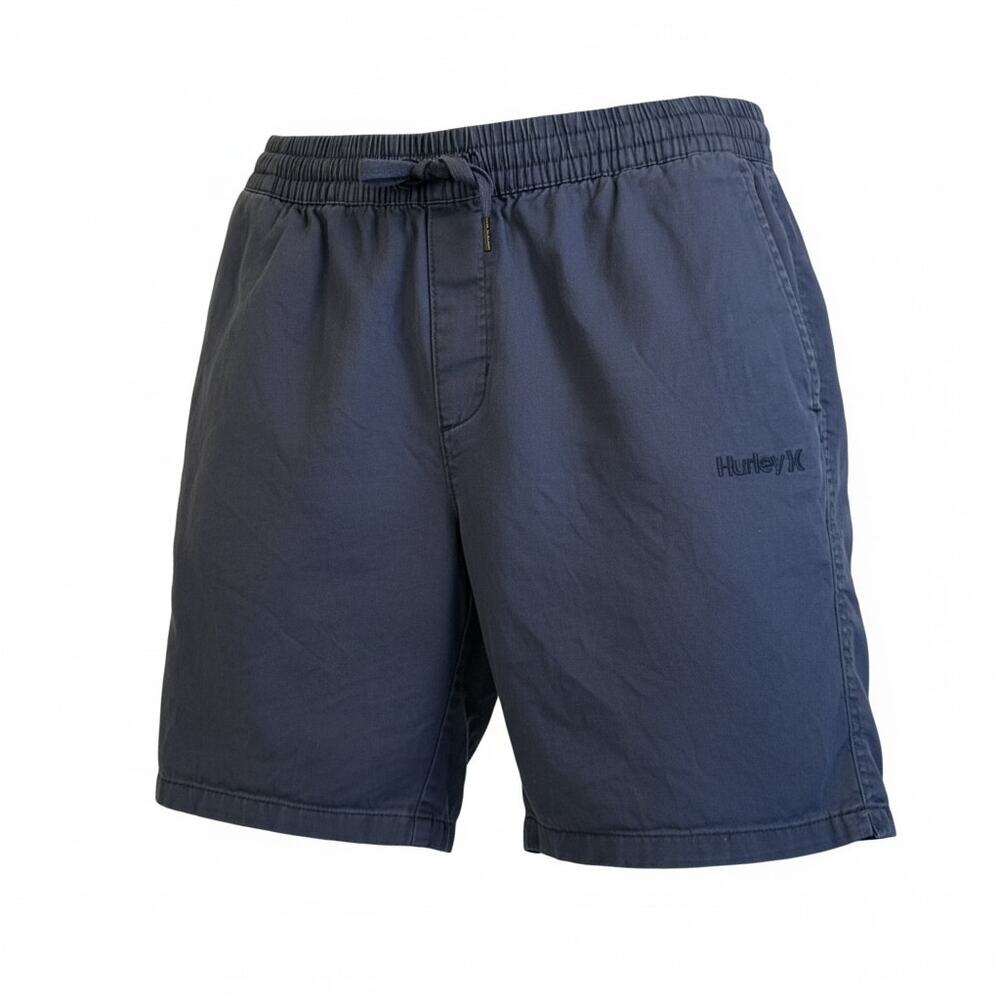 Hurley Men’s Medium Navy Blue Drawstring Elastic Waist Shorts